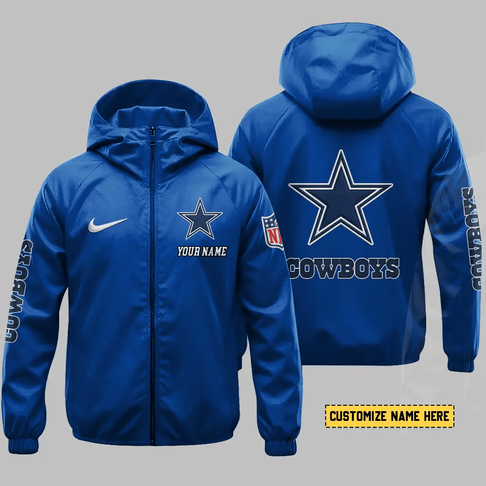 Dallas Cowboys Hooded Full Zip Windbreaker Jacket Pey9xt