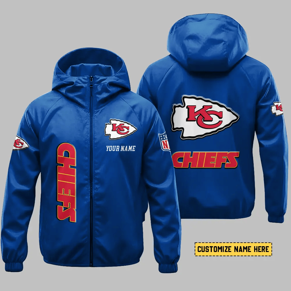 Kansas City Chiefs Hooded Full Zip Windbreaker Jacket Pksnkq
