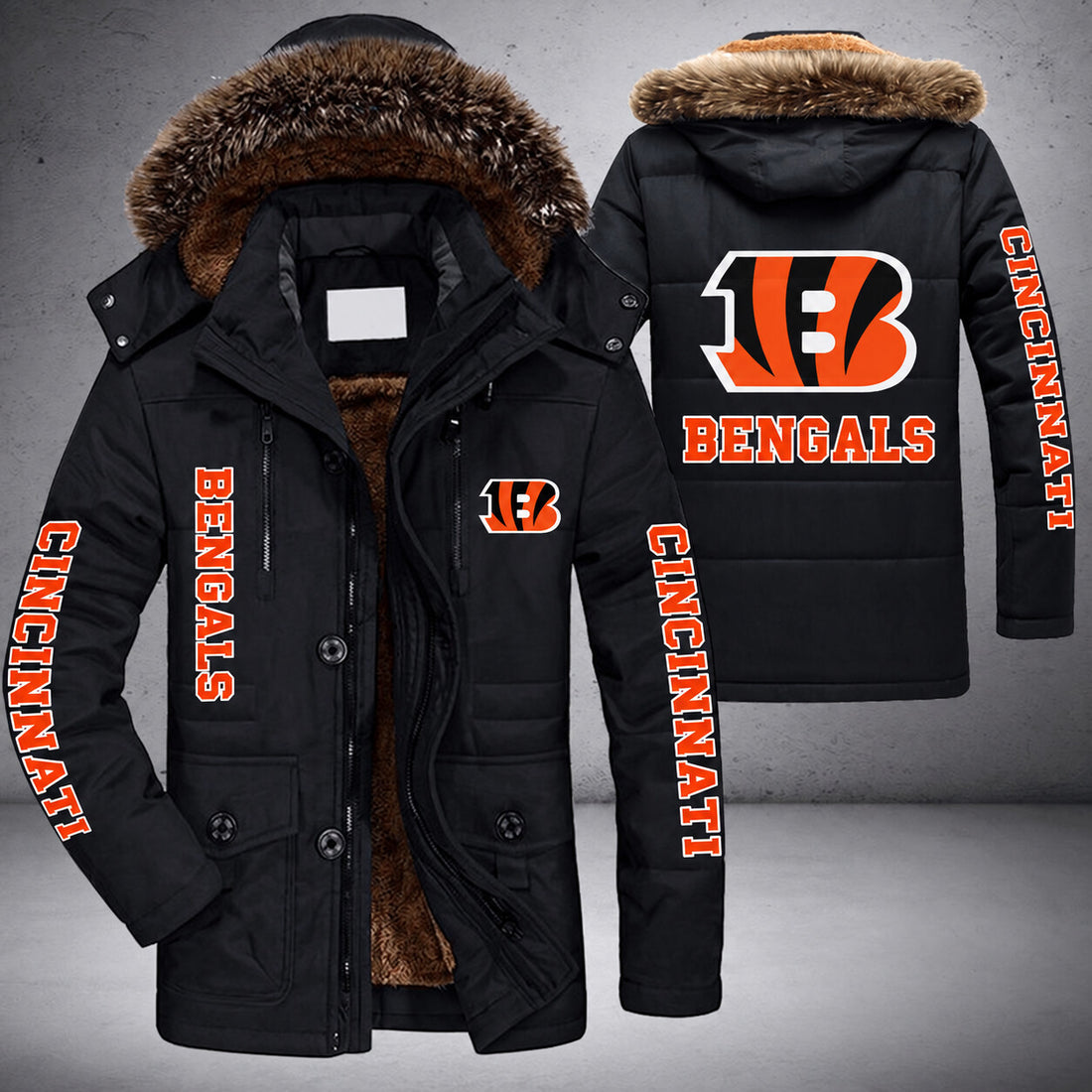 Cincinnati Bengals | Parka Jacket - Limited Edition Pu3h7d