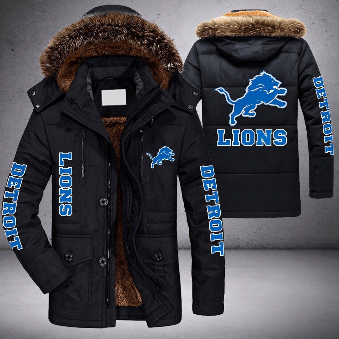 Detroit Lions | Parka Jacket - Limited Edition Pisqgj