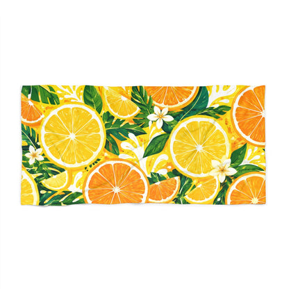 Bold Citrus Summer Beach Towel - Oversized Beach Towel