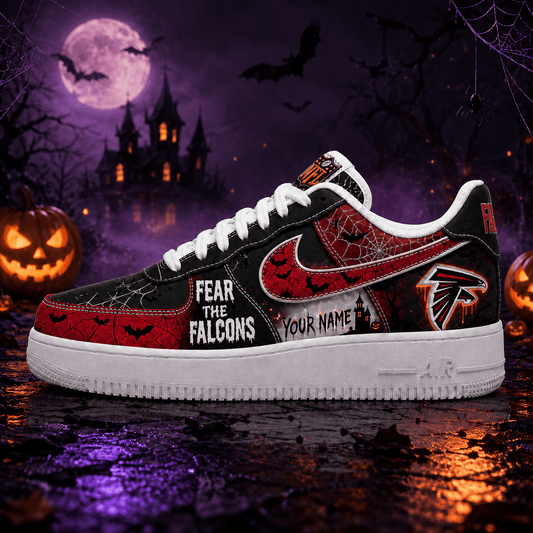 Atlanta Falcons | Premium Fear The Team Halloween Low Top Sneakers