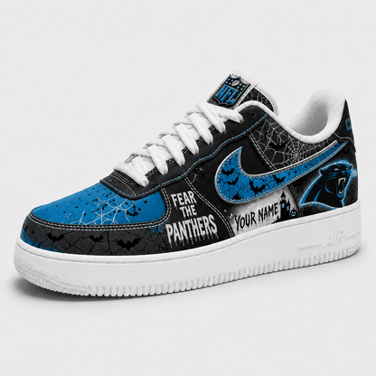 Carolina Panthers | Premium Fear The Team Halloween Low Top Sneakers