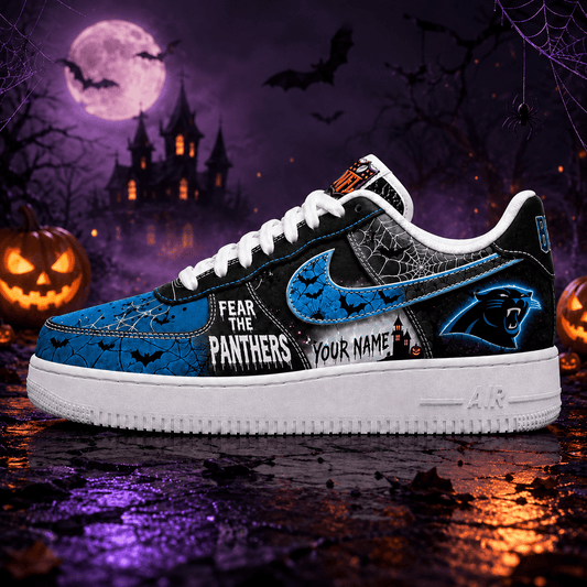 Carolina Panthers | Premium Fear The Team Halloween Low Top Sneakers