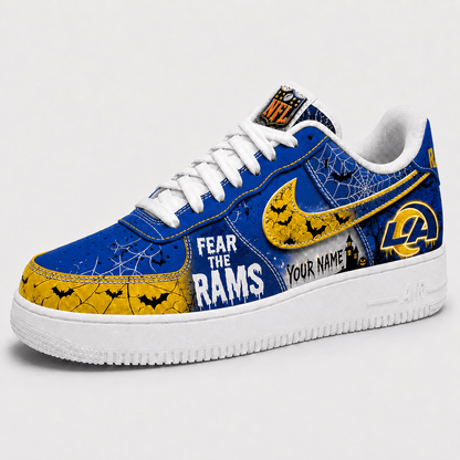 Los Angeles Rams | Premium Fear The Team Halloween Low Top Sneakers