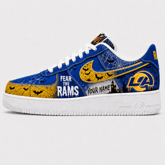 Los Angeles Rams | Premium Fear The Team Halloween Low Top Sneakers