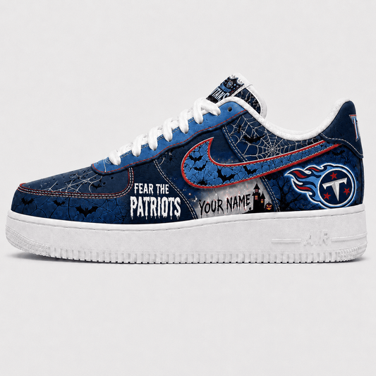 Tennessee Titans | Premium Fear The Team Halloween Low Top Sneakers