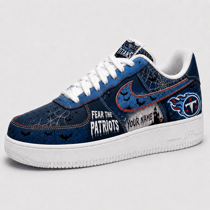 Tennessee Titans | Premium Fear The Team Halloween Low Top Sneakers