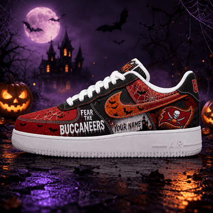 Tampa Bay Buccaneers | Premium Fear The Team Halloween Low Top Sneakers