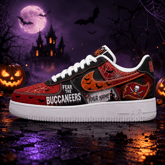 Tampa Bay Buccaneers | Premium Fear The Team Halloween Low Top Sneakers