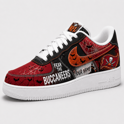 Tampa Bay Buccaneers | Premium Fear The Team Halloween Low Top Sneakers