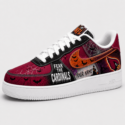 Arizona Cardinals | Premium Fear The Team Halloween Low Top Sneakers