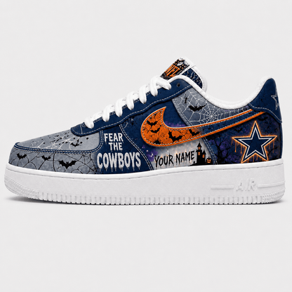 Dallas Cowboys | Premium Fear The Team Halloween Low Top Sneakers