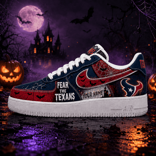 Houston Texans | Premium Fear The Team Halloween Low Top Sneakers