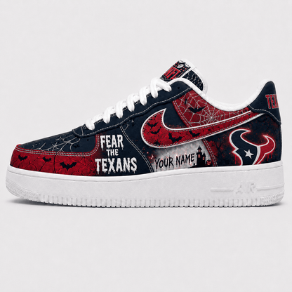 Houston Texans | Premium Fear The Team Halloween Low Top Sneakers