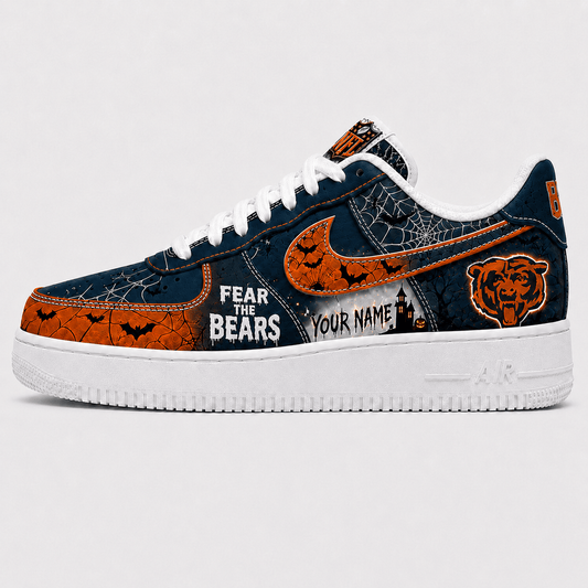 Chicago Bears | Premium Fear The Team Halloween Low Top Sneakers