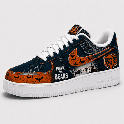 Chicago Bears | Premium Fear The Team Halloween Low Top Sneakers