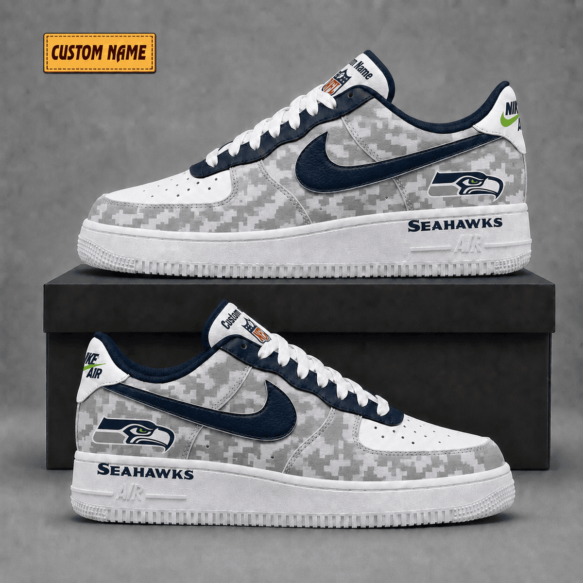 Seattle Seahawks | Premium Fear The Team Low Top Sneakers - Va36248