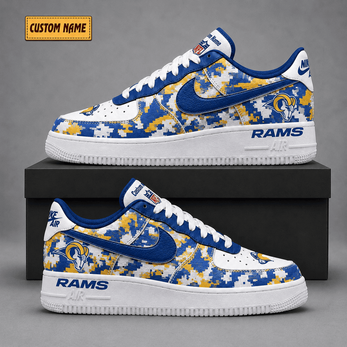 Los Angeles Rams | Premium Fear The Team Low Top Sneakers - Va38836