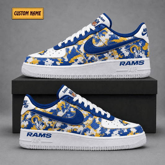 Los Angeles Rams | Premium Fear The Team Low Top Sneakers - Va38836