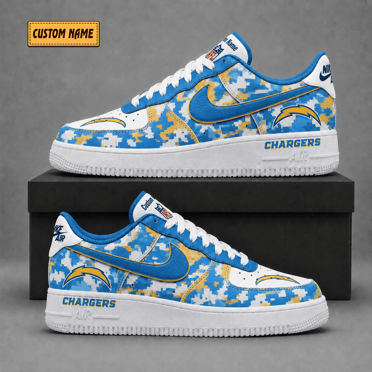 Los Angeles Chargers | Premium Fear The Team Low Top Sneakers - Va38827