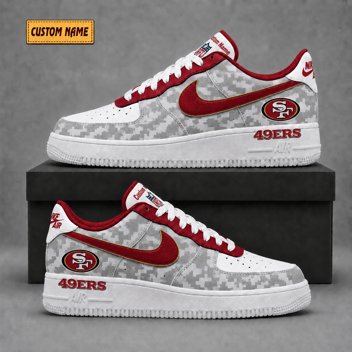 San Francisco 49ers | Premium Fear The Team Low Top Sneakers - Va36239