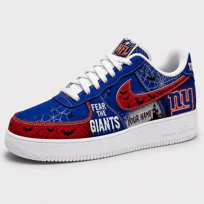 New York Giants | Premium Fear The Team Halloween Low Top Sneakers - Va32185