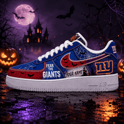 New York Giants | Premium Fear The Team Halloween Low Top Sneakers - Va32185