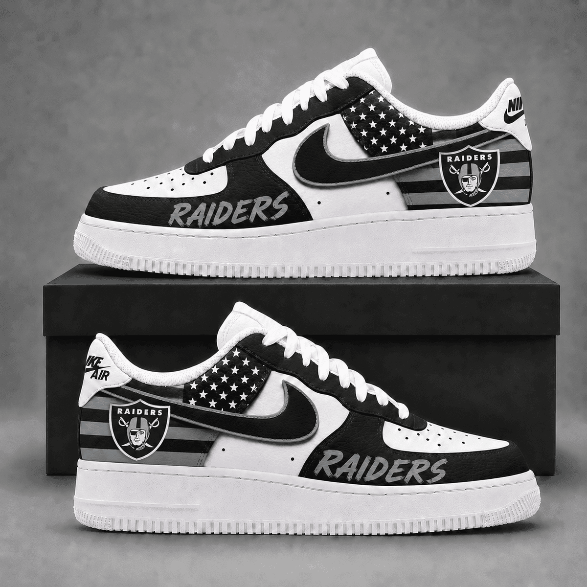 Las Vegas Raiders | Premium American Football Team Limited Low Top Shoes Ndn530