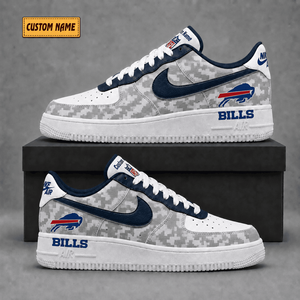Buffalo Bills | Premium Fear The Team Low Top Sneakers - Va36251