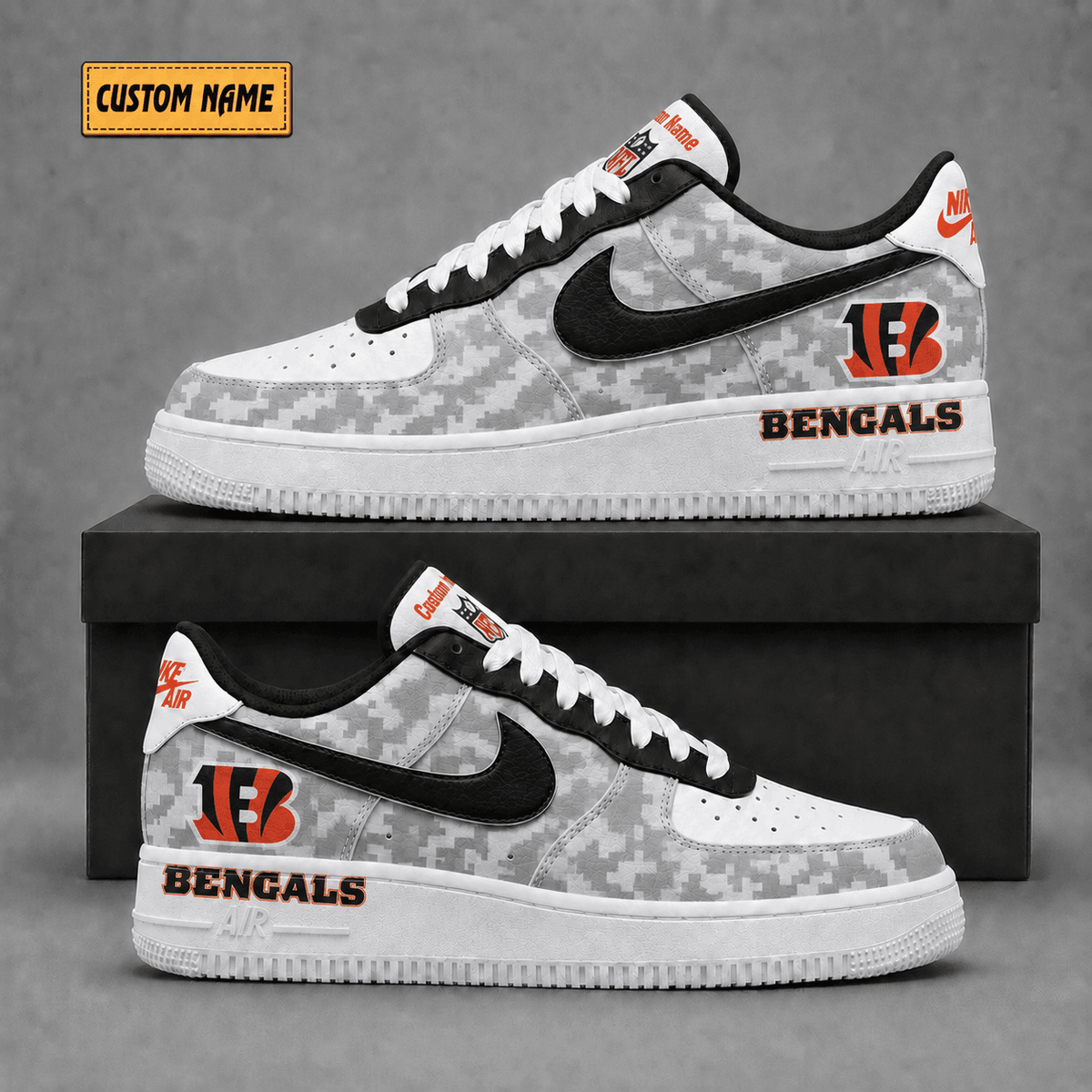 Cincinnati Bengals | Premium Fear The Team Low Top Sneakers - Va36231