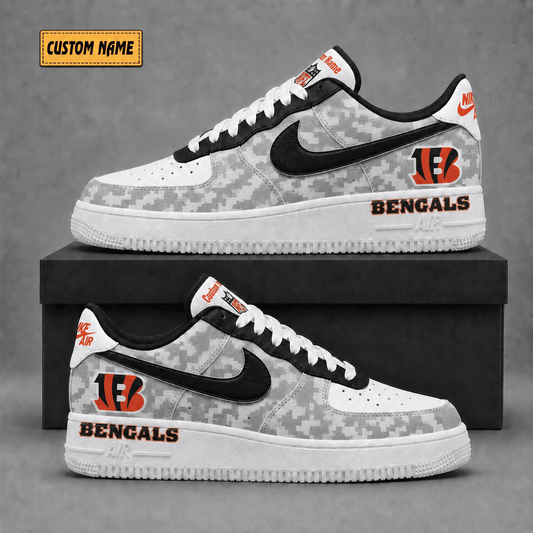 Cincinnati Bengals | Premium Fear The Team Low Top Sneakers - Va36231