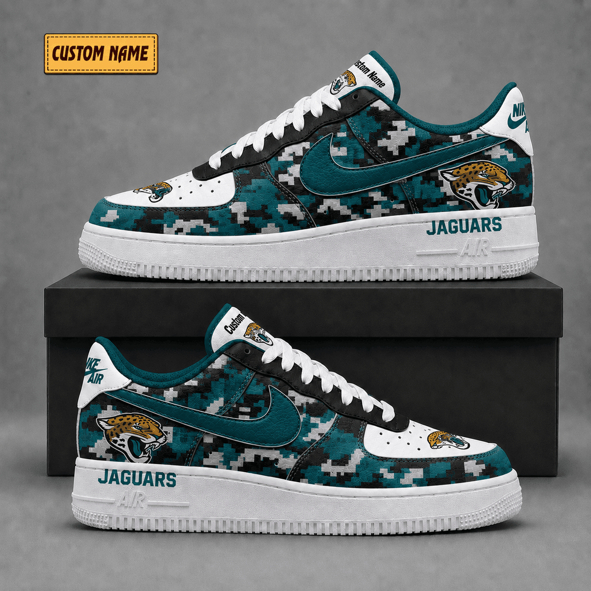 Jacksonville Jaguars | Premium Fear The Team Low Top Sneakers - Va38826