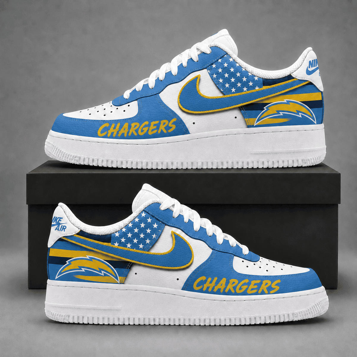 Los Angeles Chargers | Premium American Football Team Limited Low Top Shoes Ndn514