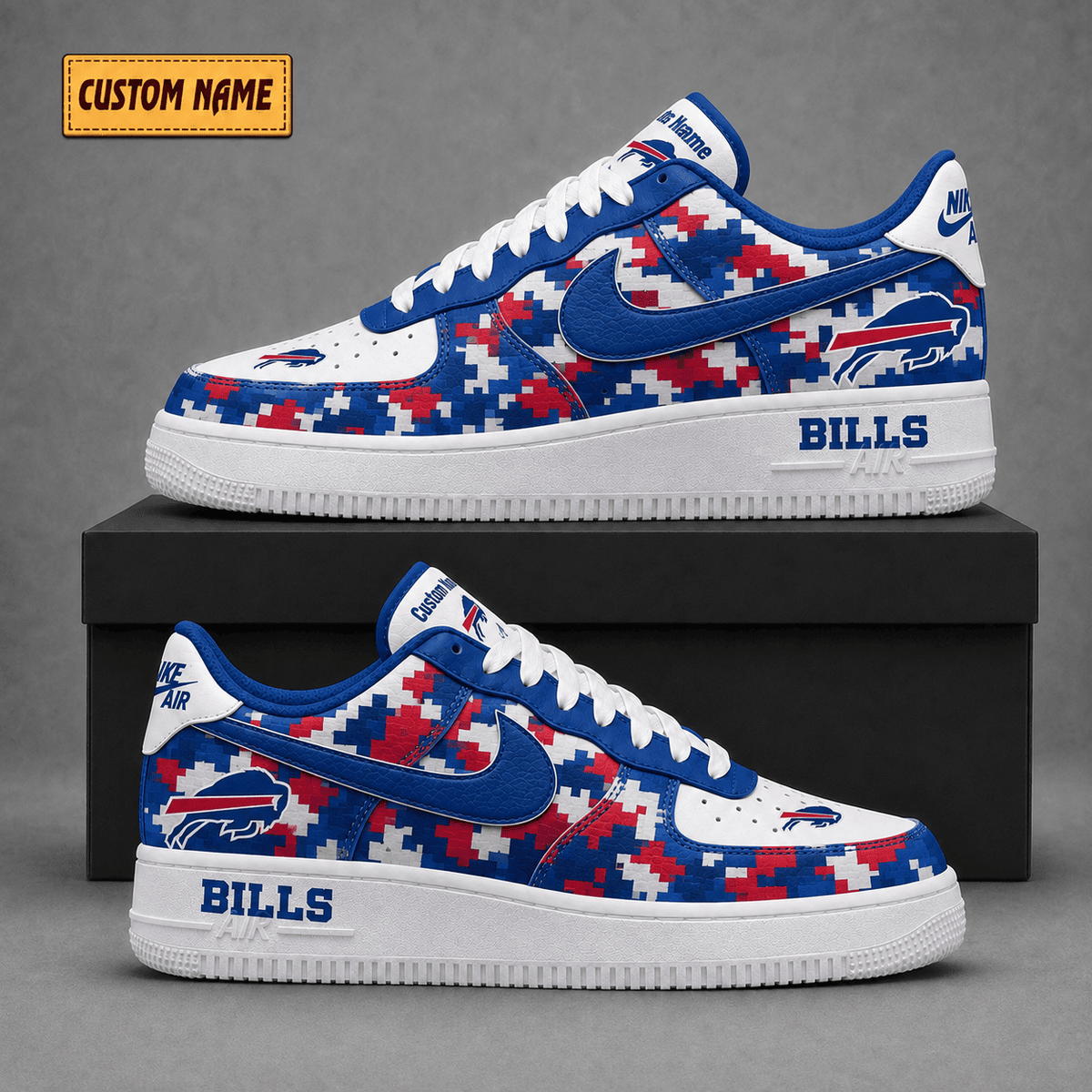Buffalo Bills | Premium Fear The Team Low Top Sneakers - Va38823
