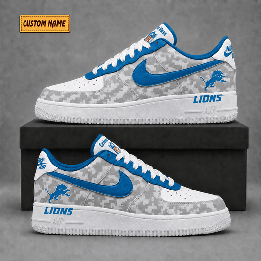 Detroit Lions | Premium Fear The Team Low Top Sneakers - Va36241