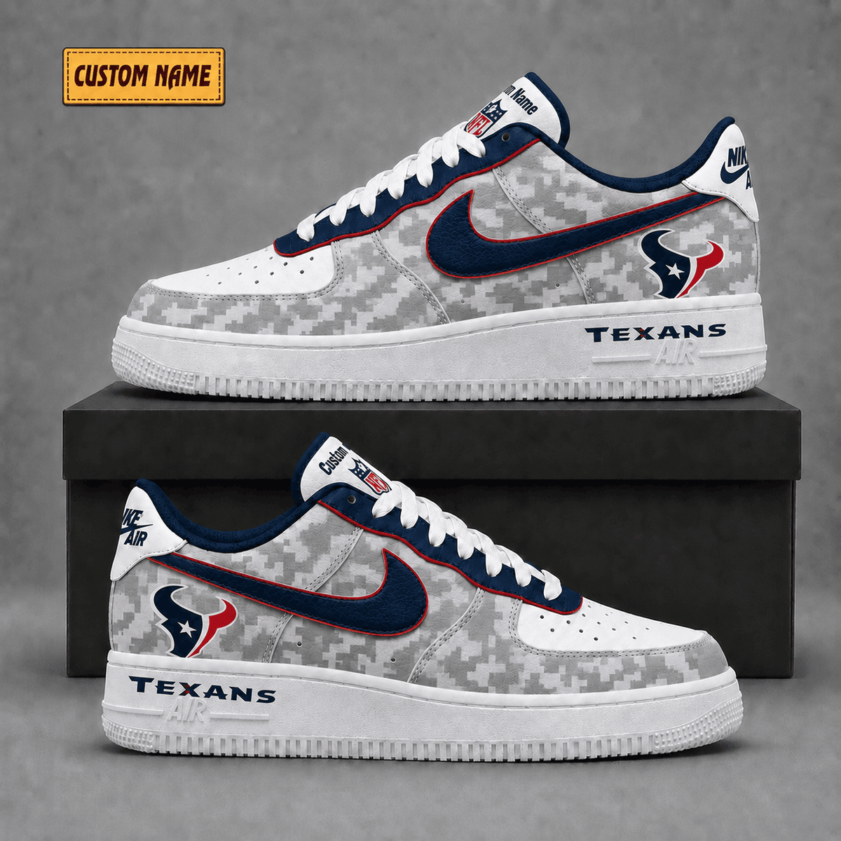 Houston Texans | Premium Fear The Team Low Top Sneakers - Va36232