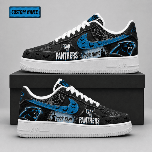 Carolina Panthers | Premium Fear The Team Halloween Low Top Sneakers - Va323540