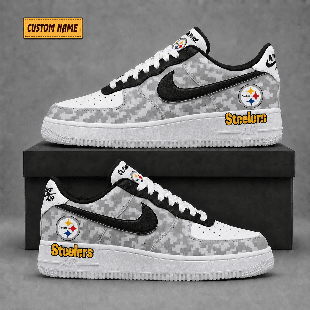 Pittsburgh Steelers | Premium Fear The Team Low Top Sneakers - Va36221