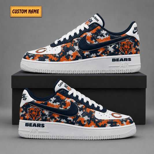 Chicago Bears | Premium Fear The Team Low Top Sneakers - Va38828