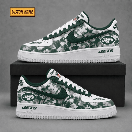 New York Jets | Premium Fear The Team Low Top Sneakers - Va38821