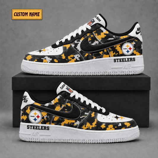 Pittsburgh Steelers | Premium Fear The Team Low Top Sneakers - Va38812