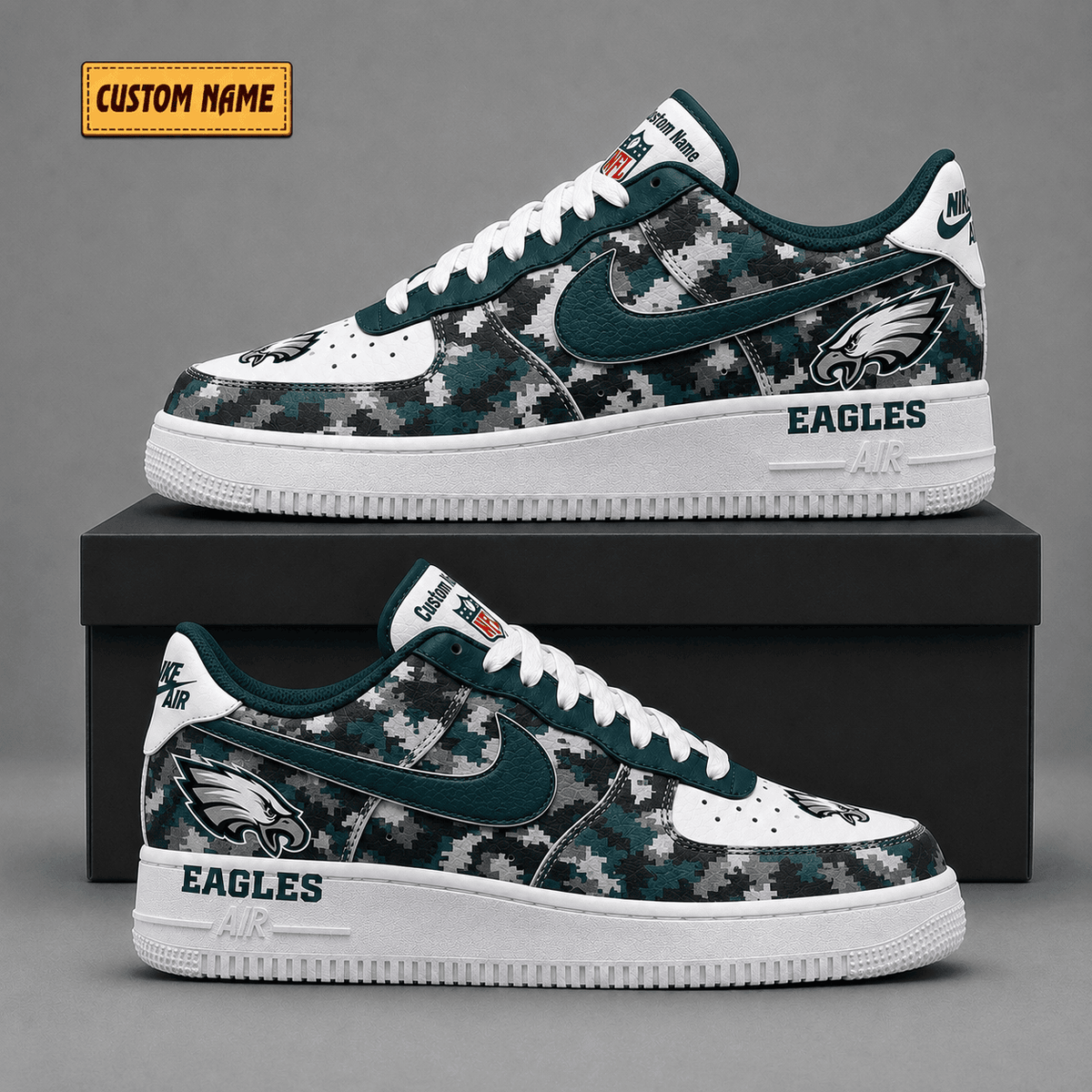 Philadelphia Eagles | Premium Fear The Team Low Top Sneakers - Va38835