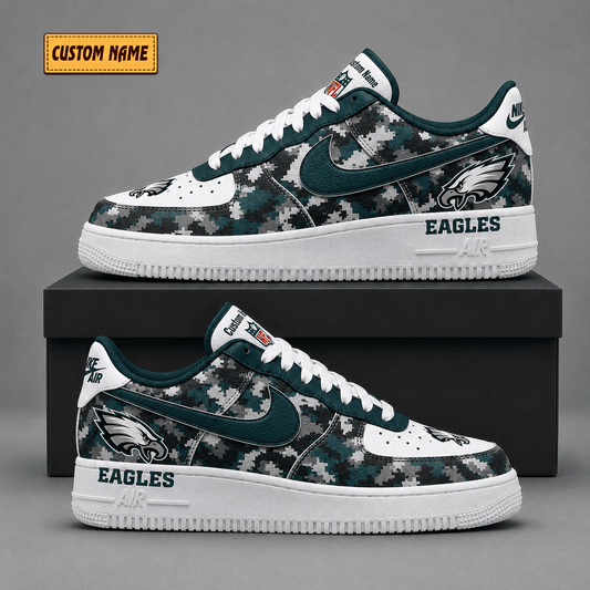 Philadelphia Eagles | Premium Fear The Team Low Top Sneakers - Va38835