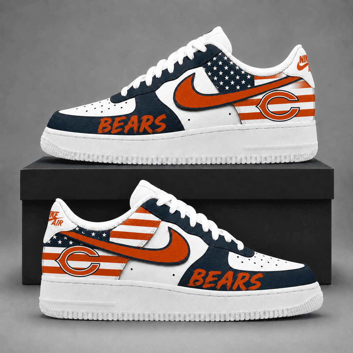 Chicago Bears | Premium American Football Team Limited Low Top Shoes Ndn531