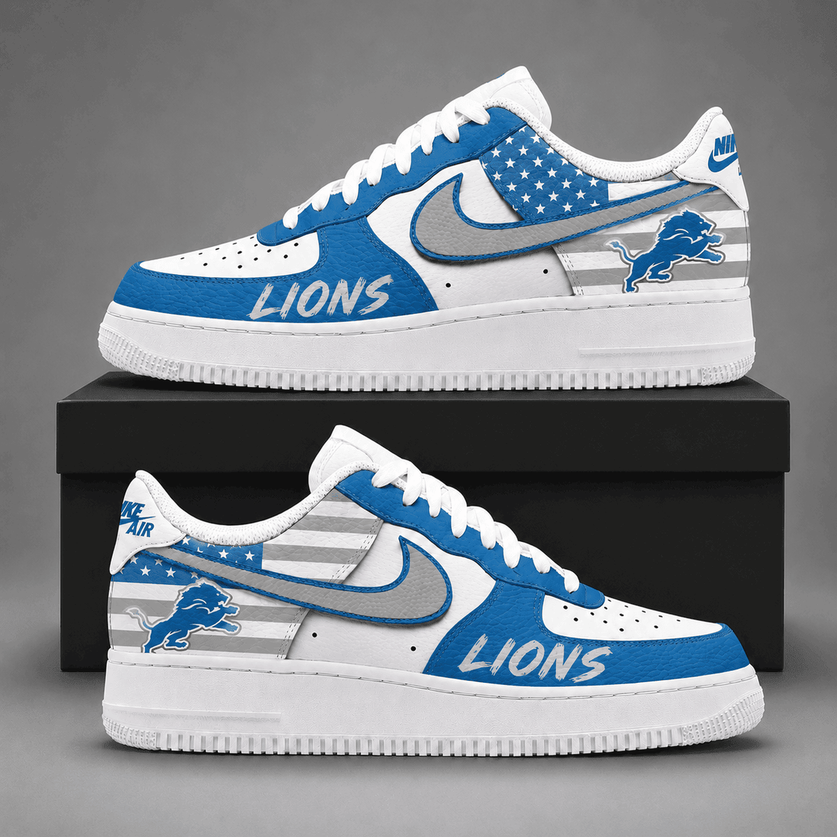 Detroit Lions | Premium American Football Team Limited Low Top Shoes Ndn512