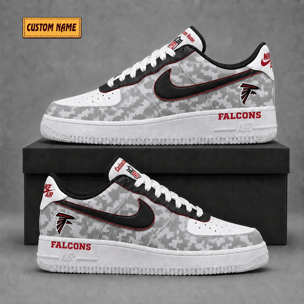 Atlanta Falcons | Premium Fear The Team Low Top Sneakers - Va36247