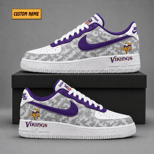 Minnesota Vikings | Premium Fear The Team Low Top Sneakers - Va36245