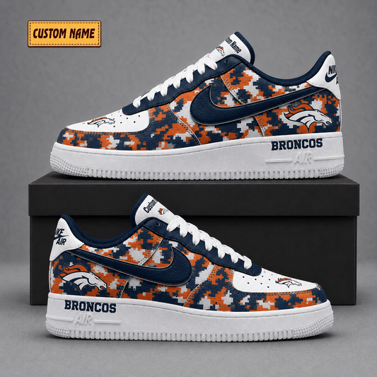 Denver Broncos | Premium Fear The Team Low Top Sneakers - Va38817