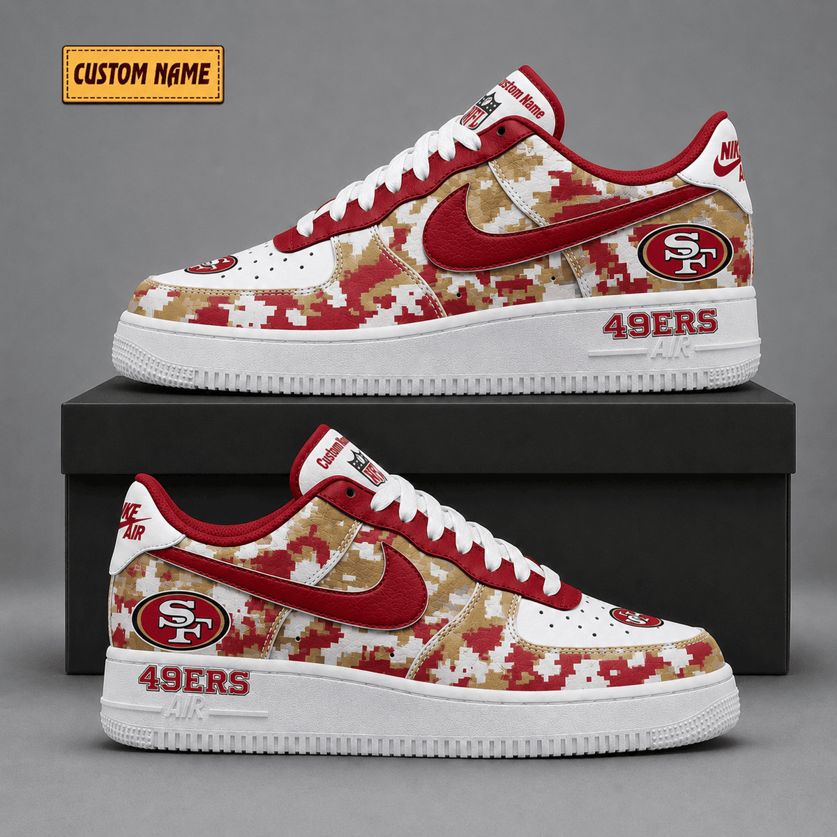 San Francisco 49ers | Premium Fear The Team Low Top Sneakers - Va38831